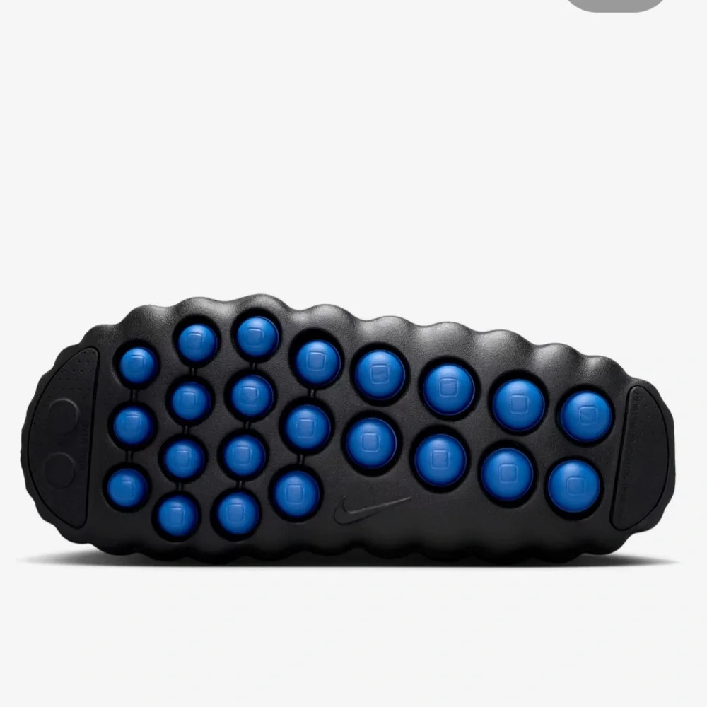 Nike Minds 001 x Fragment, BRAND NEW TAGS ON, Black clog/ slides with blue sole.